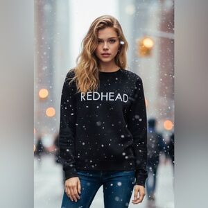 Brunette The Label Black Crew Neck Sweater